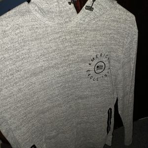 american eagle outfitters active flex hoodie grey